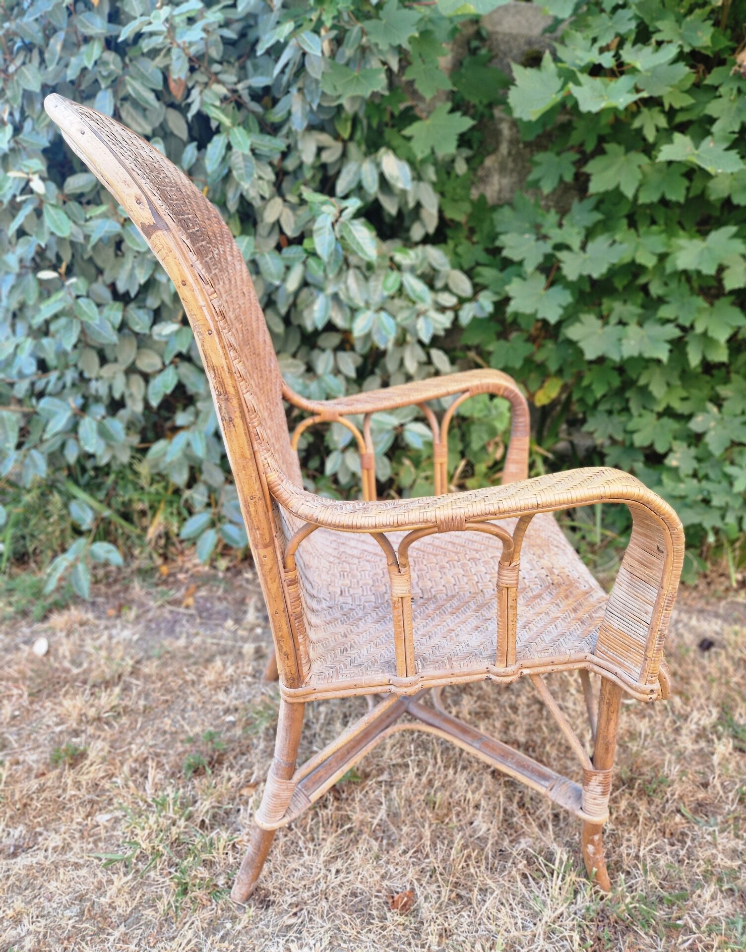 Art Deco Riviera rattan armchair