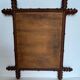 Vintage mirror bamboo frame 49 x 42 cm