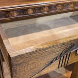 Art Deco period sideboard in oak and marble
