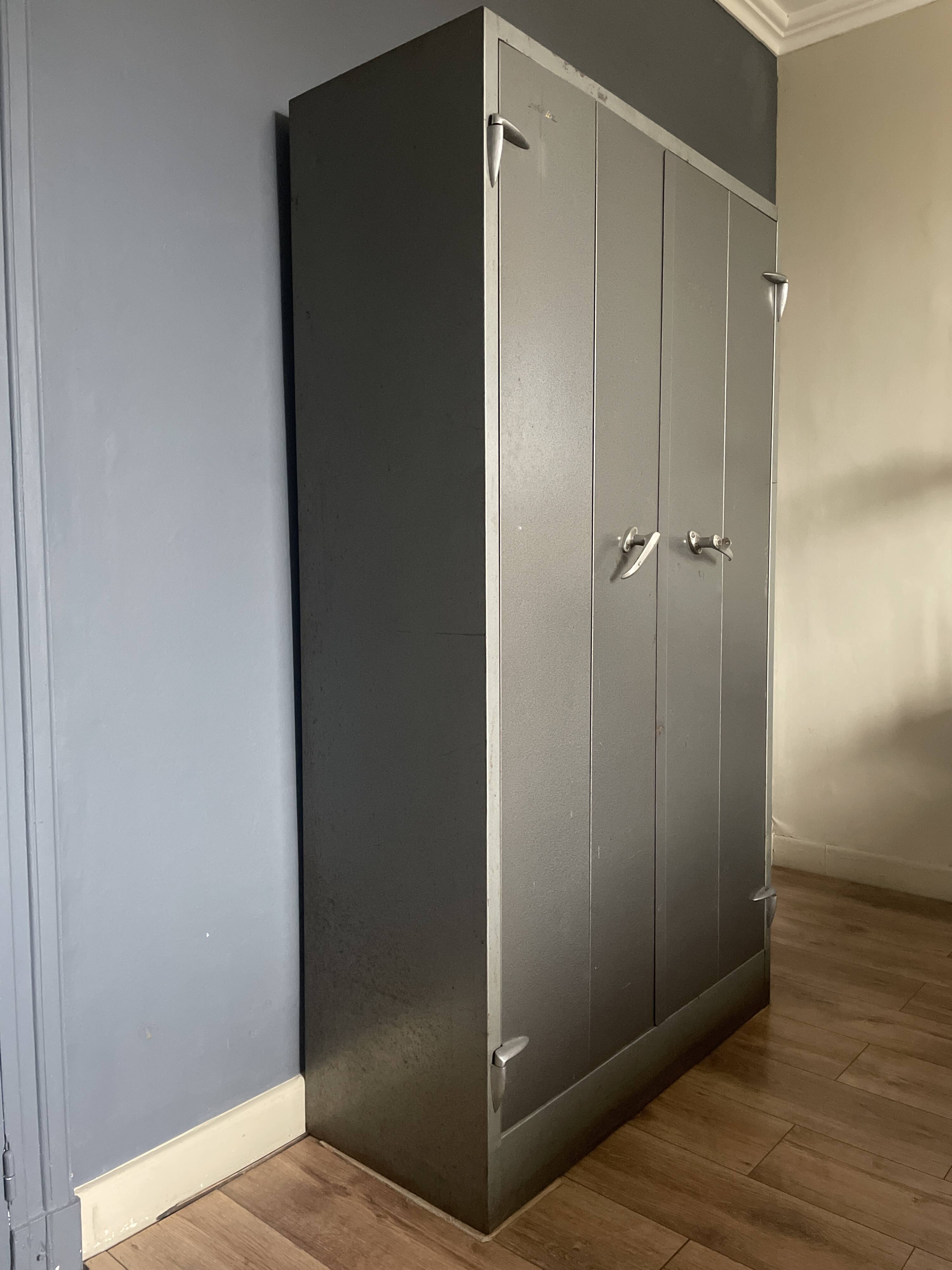 Vintage metal wardrobe