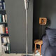 Vintage art deco floor lamp, chrome metal, France 1930