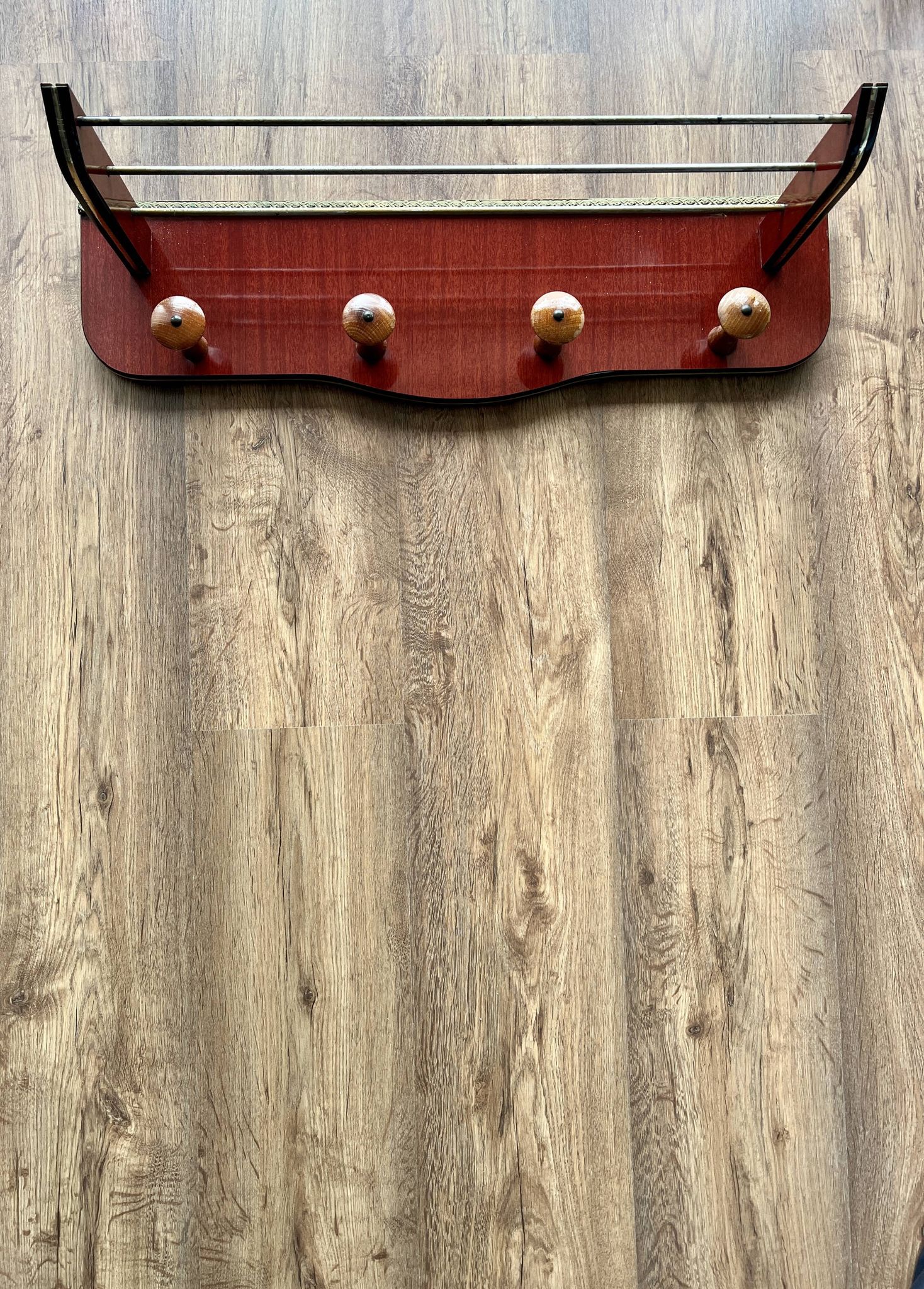 Coat rack vintage with repisa 60s-70s