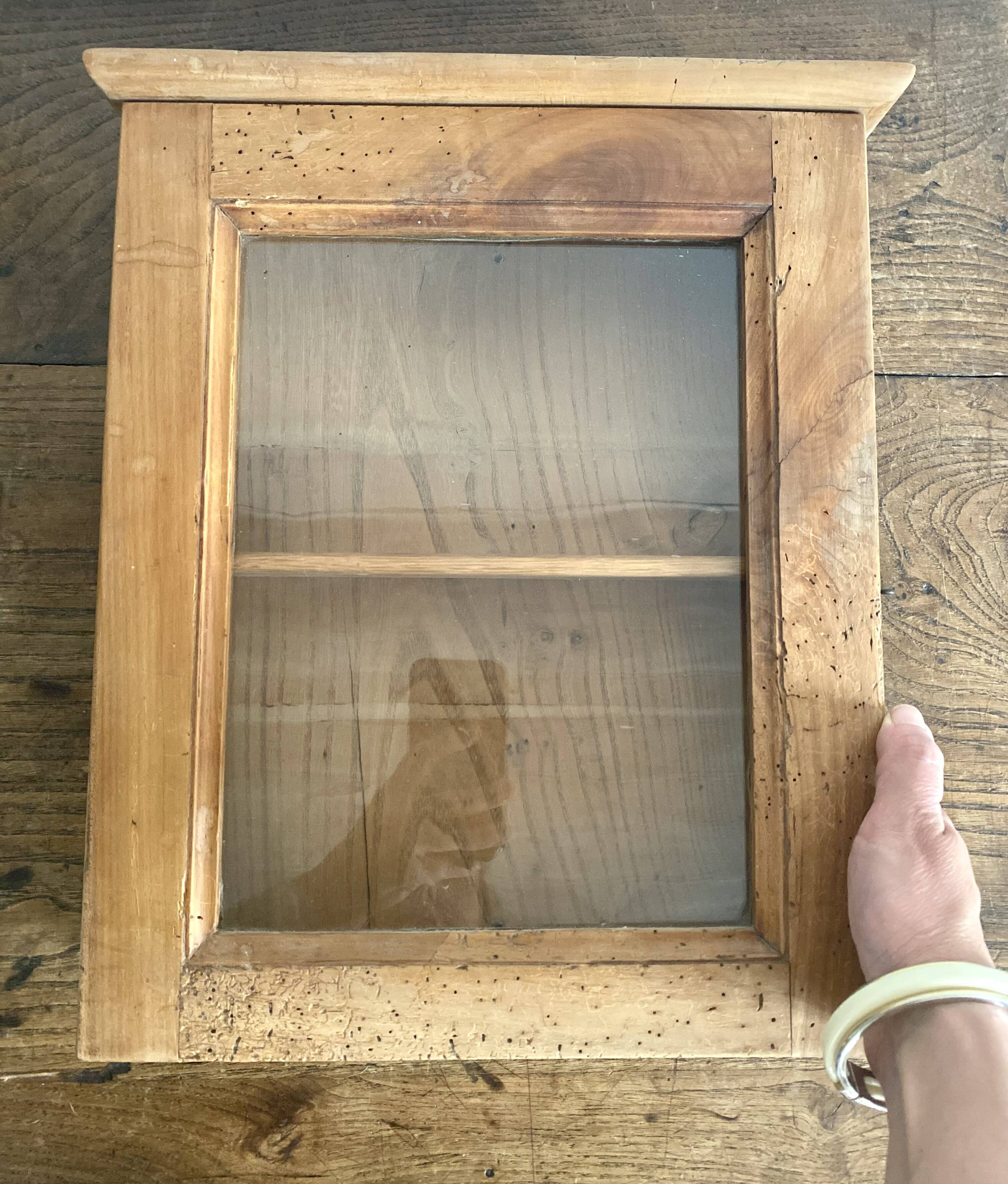 Wall cabinet, old display case