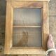 Armoire murale, vitrine  ancienne en bois