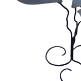 Brushed Metal Garden Table Leaf Patterns