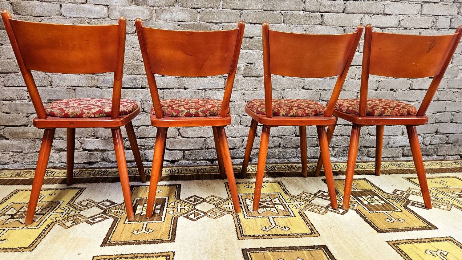Set of 4 Hiller chairs 1960