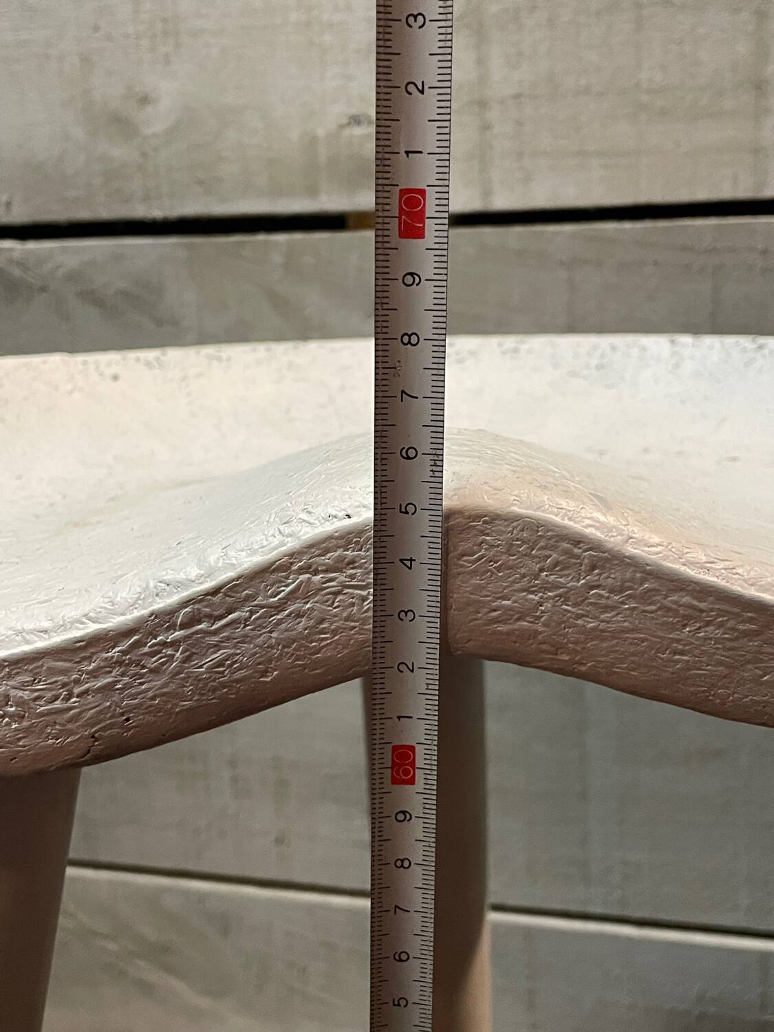 Vintage Scandinavian design tripod high stool