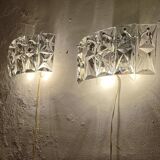 Par de apliques de pared "Kinkeldey". Alemania, 1970s.