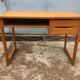 Vintage desk with Scandinavian-style wooden sled feet