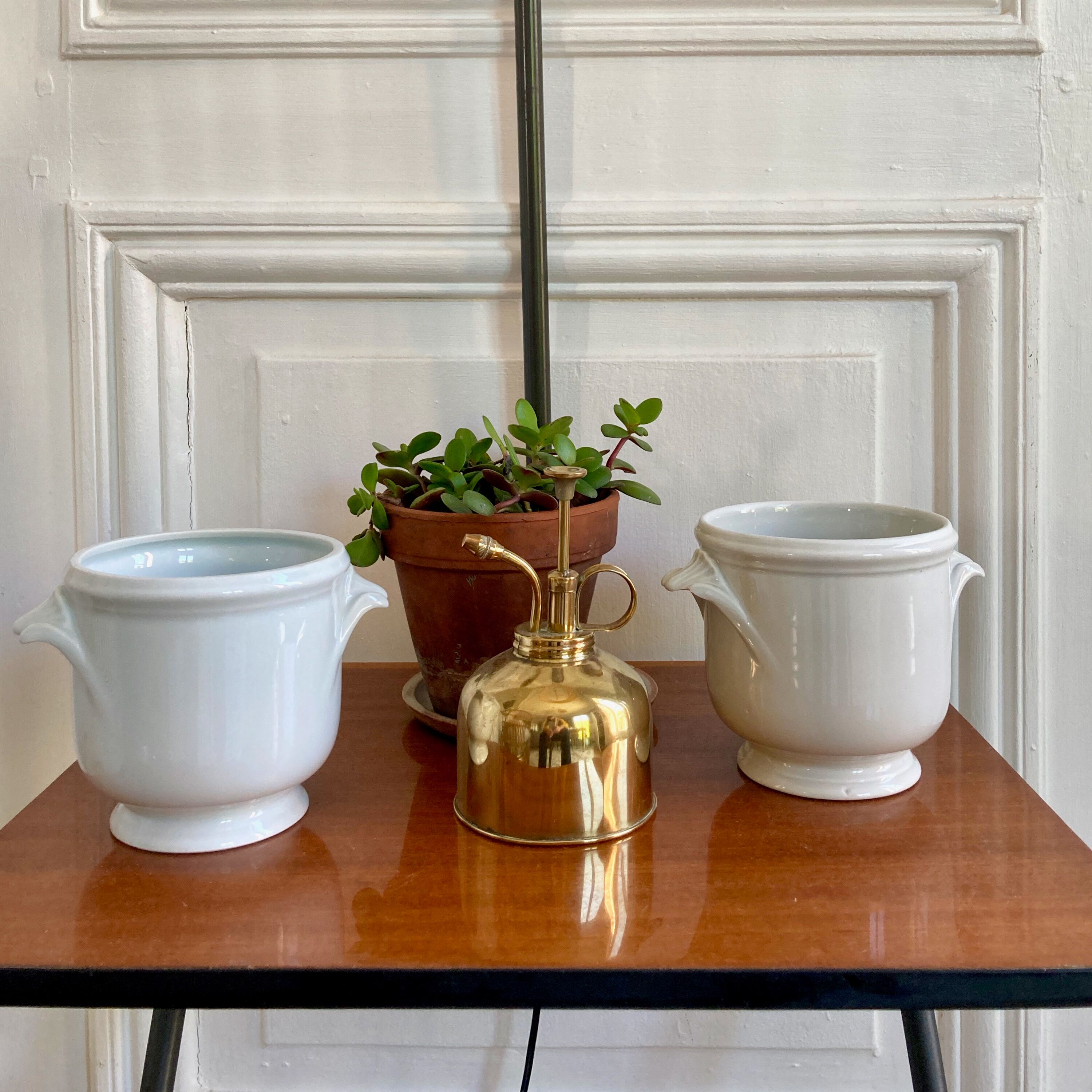 Paire de cache pots porcelaine de Limoges