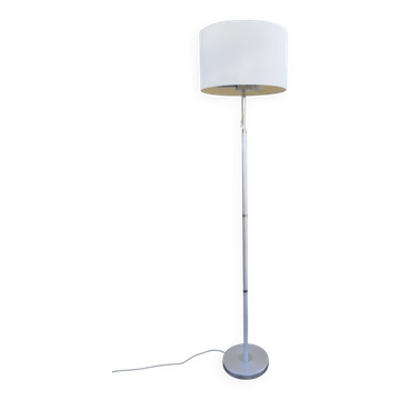 Vintage Floor Lamp with Fabric Shade by Erco, Germany, 1960s