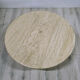 Round travertine coffee table, Italy 1970s