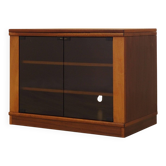 Meuble TV danois sur roulettes, années 1980