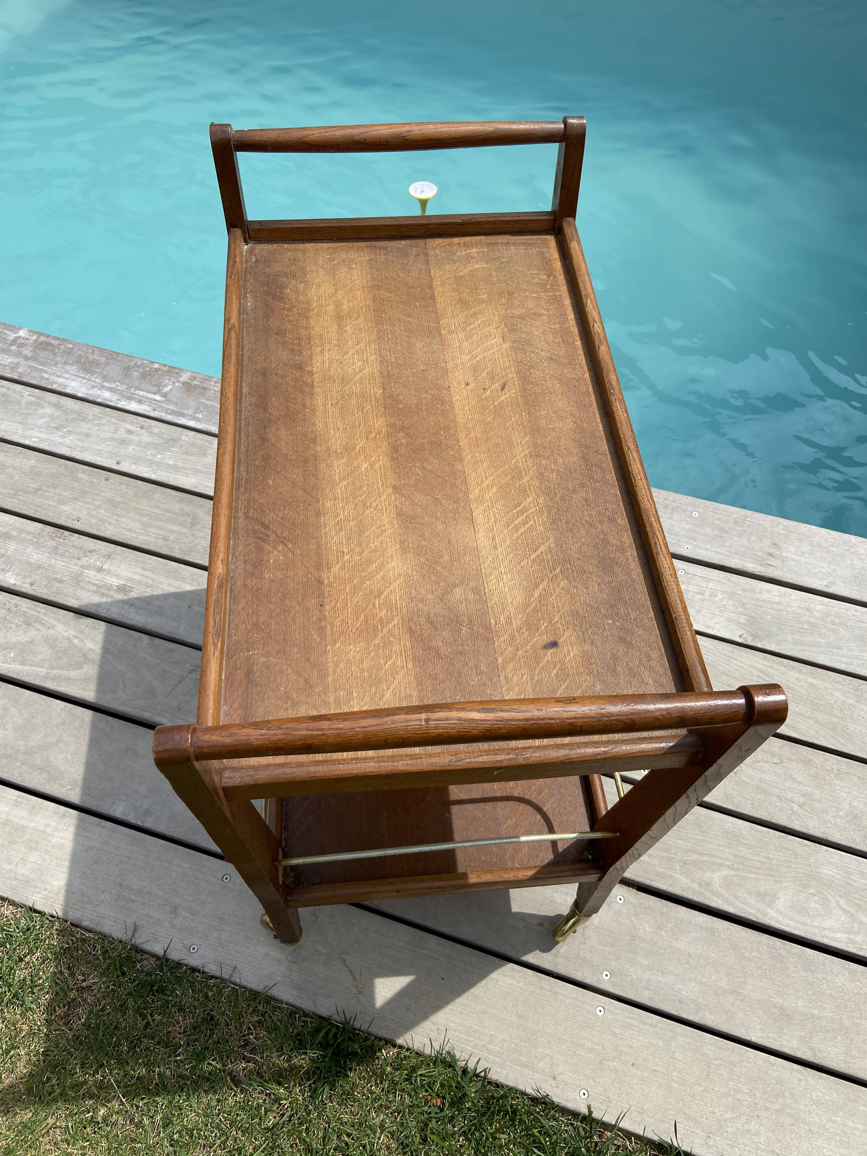 Scandinavian vintage teak dessert