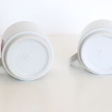 Set of two Italian ceramic mugs