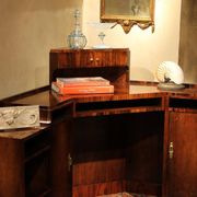 Art Deco Veneer Writing Desk or Vanity Table, 1920s