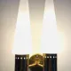 Brass Coloured Double Wall Lamp By Hans-Agne Jakobsson For Markaryd, Sweden, 1960S