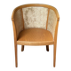 Fauteuil cabriolet bois et cannage