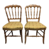 Paire de chaises anciennes style Napoléon
