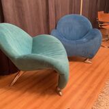 Paire de fauteuils Papageno conçus par Jan Armgardt, Leolux, Pays-Bas, années 1990