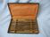 Box of 11 stainless steel and wood knives