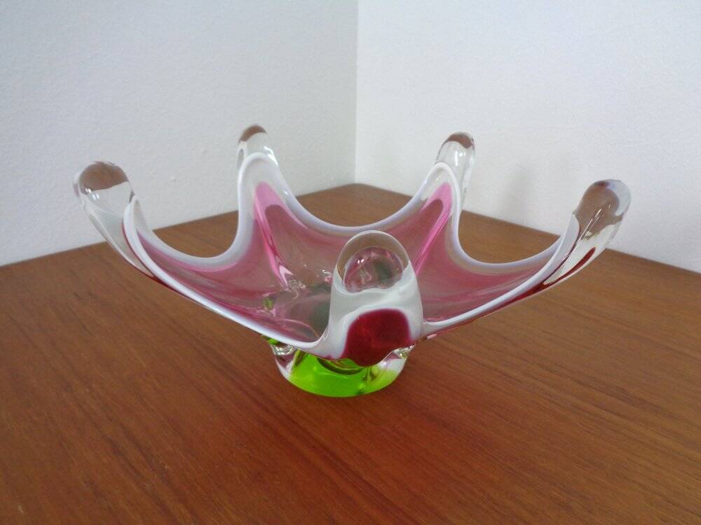 Large Italian bowl in Murano glass, 1960s