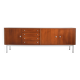 Superb teak and chrome sideboard 1960 vintage Belgium