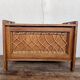 Toy chest / bench for children vintage rattan oak