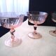 5 Vintage Luminarc Champagne Glasses Rosaline Model