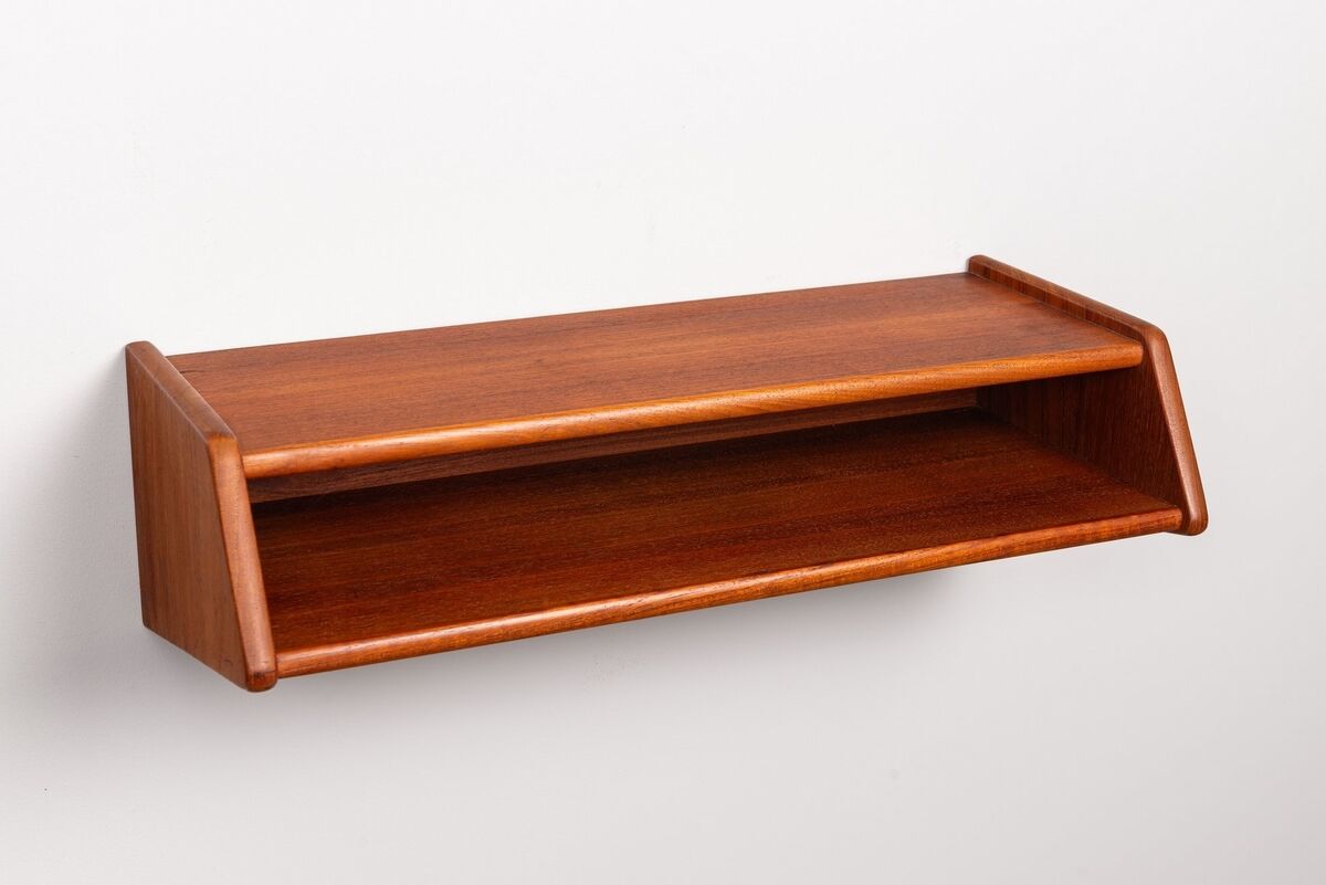 Aksel Kjersgaard floating nightstands No 24 in teak Odder Denmark 1960