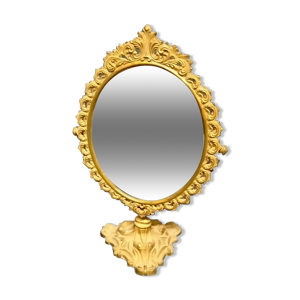 Miroir ancien en laiton