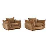 Mid-Century Modern Pair of Armchairs "Cado" by Gunnar Gravesen and David Lewis Divano for ICF, Italy