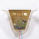 Set of 2 Murano Glass wall lamps by Venini, 1970 Italy.
