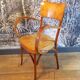 Fauteuil Baumann ancien en bois courbé