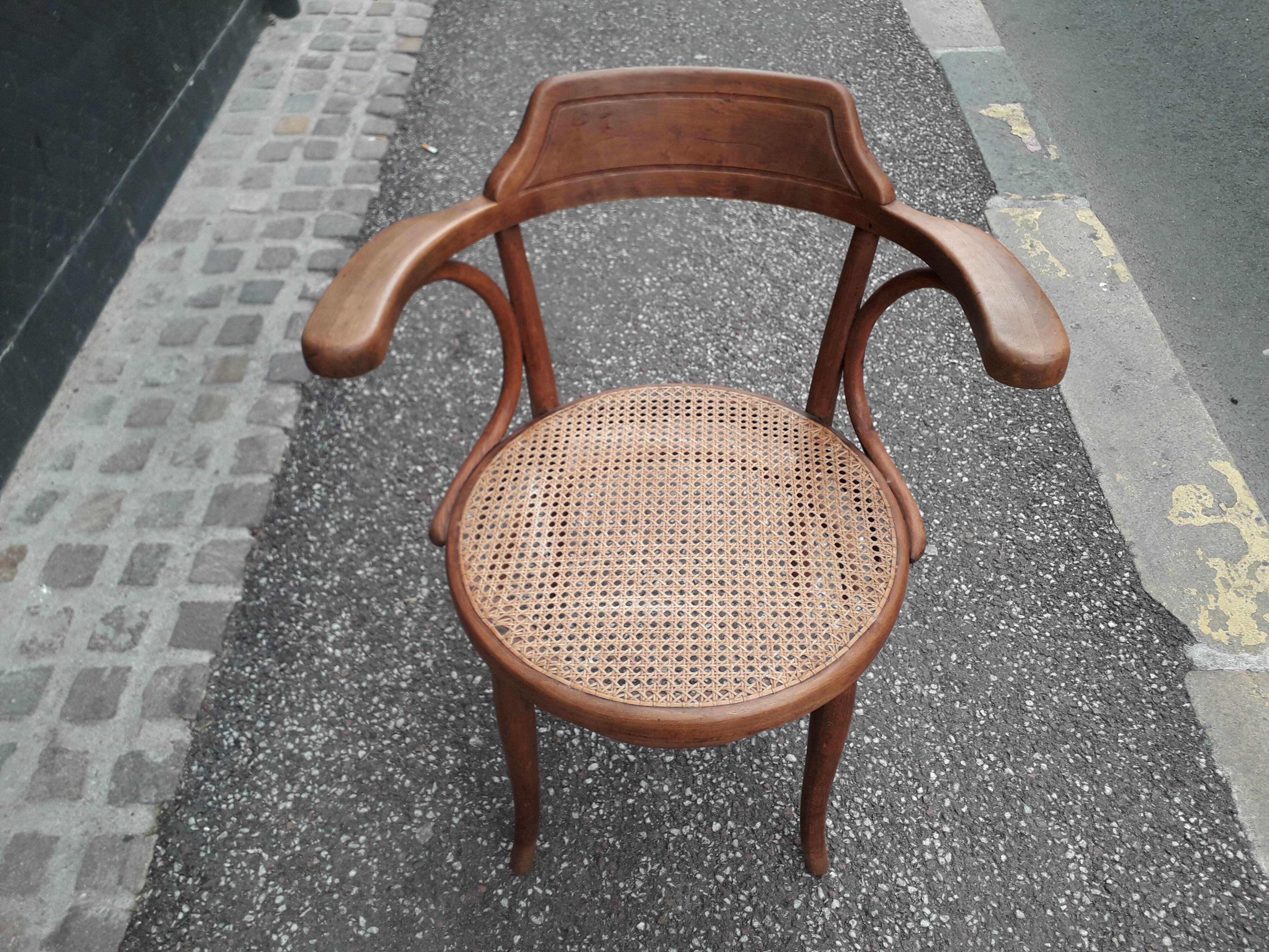 Canned Thonet armchair