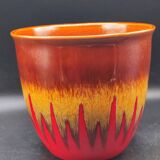 Vintage hand decorated La Céramique de Paris plant pot