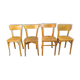 Set of four old bistro chairs