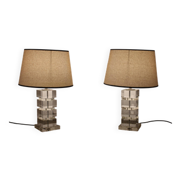 Paire de lampes des années 1970