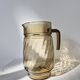 Amber Glass Carafe with Pour Spout - Lever Vintage