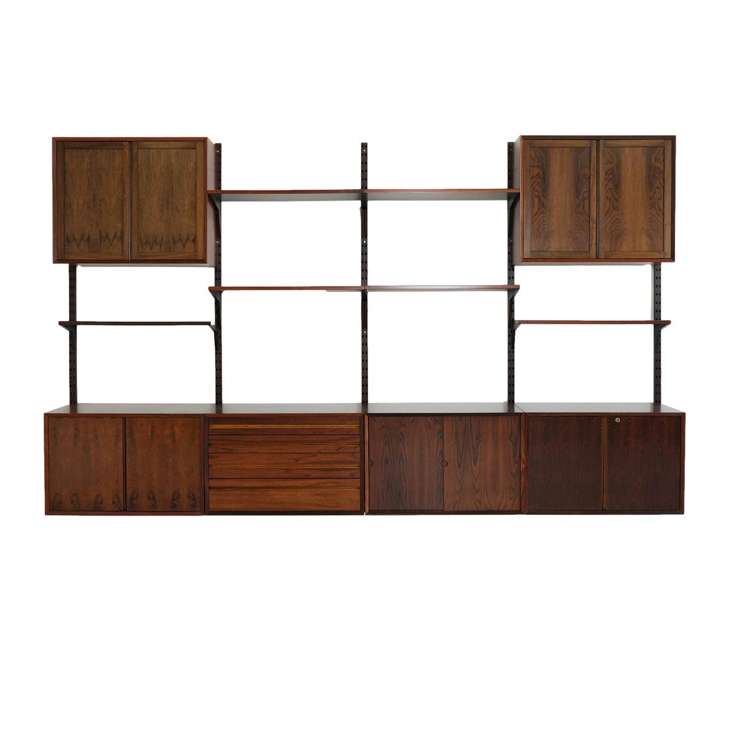 Modular shelving by Poul Cadovius, rosewood, 1970s