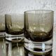 70s Smoked Whiskey Glasses