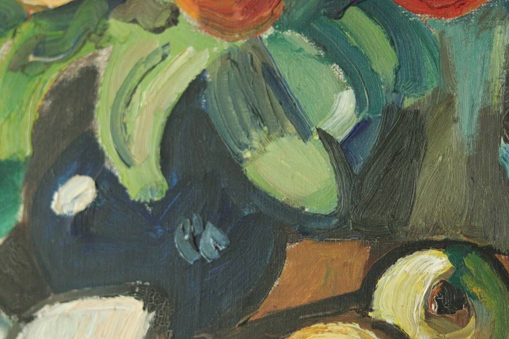 Still life with book by Eyvind Olesen