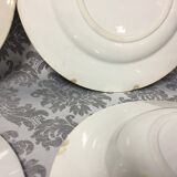 Old art nouveau plates faience of gien france gold medals fleurette