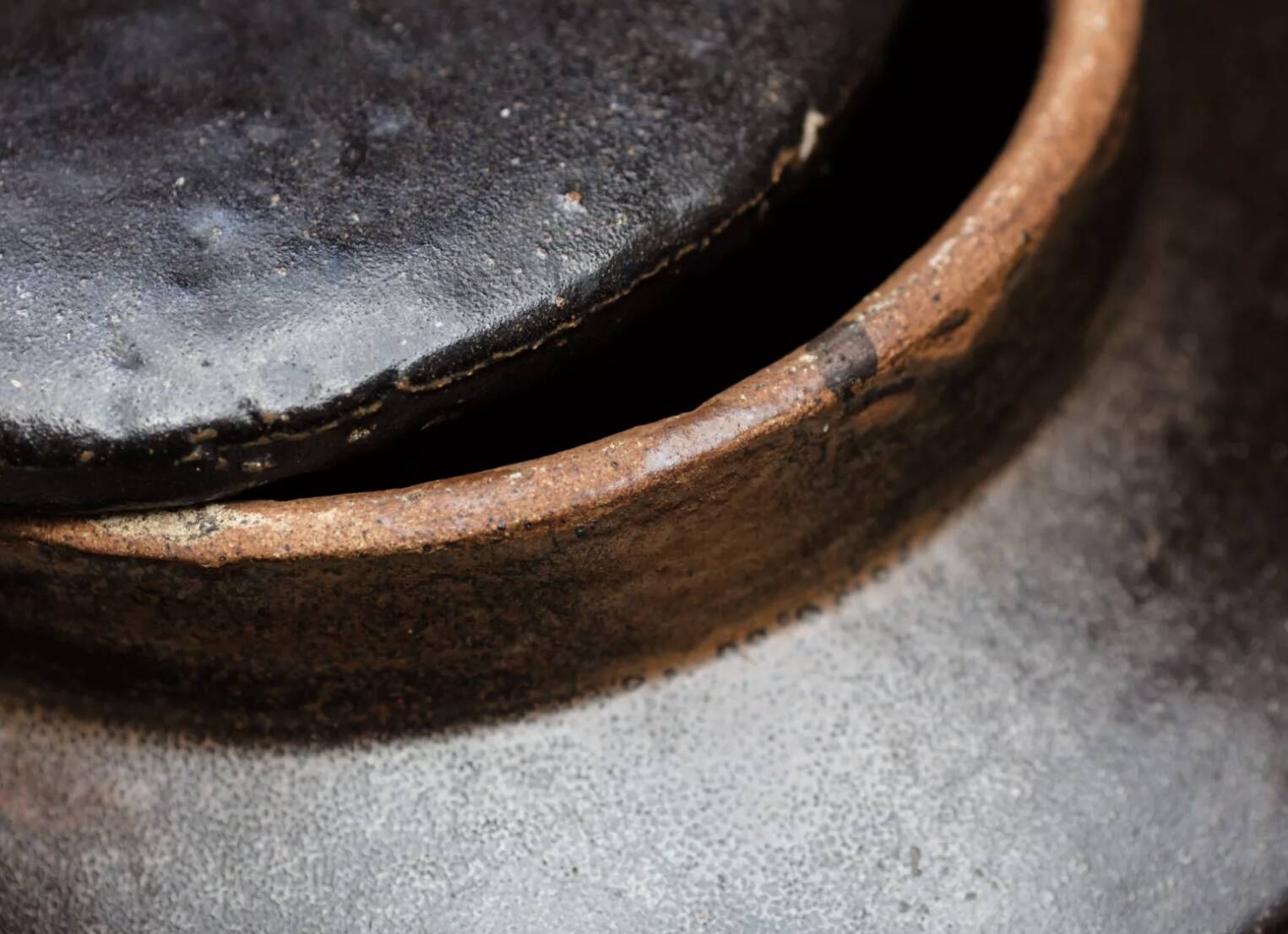 Japanese ceramic jar