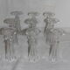 Baccarat 9 flutes a champagne en cristal XIXeme modele d'harcourt