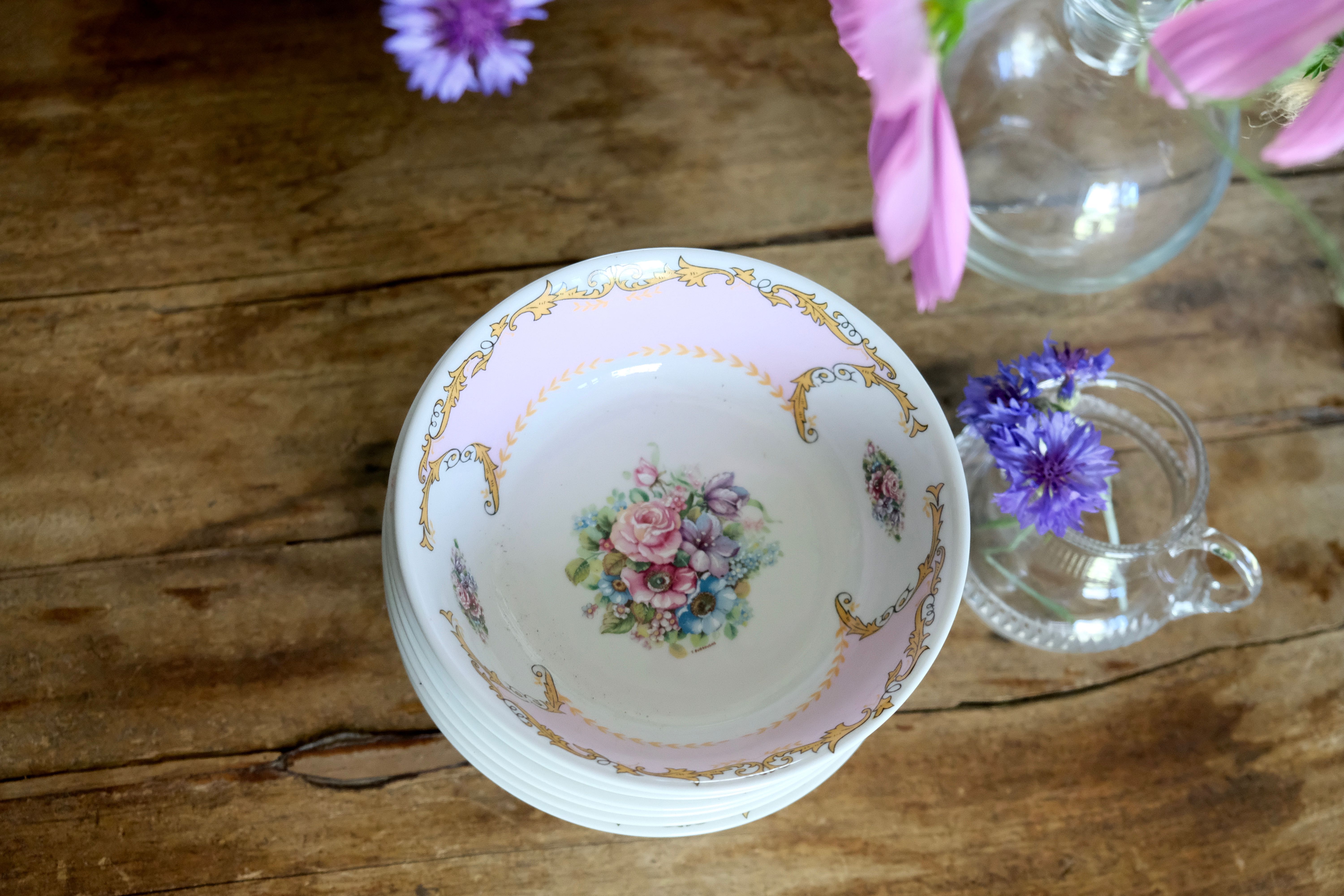 Ensemble de 6 bols coupelles en porcelaine italienne