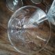 Lot of 6 vintage champagne glasses in conical drinking glass