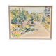 Swedish Oil on Canvas “Landscape” by Lena Jenny Malmajo,Vintage & Framed 46×37cm