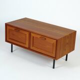 Vintage teak lowboard chest of drawers sideboard drawers 60s 70s