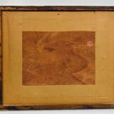 Vintage oil, "Le Poulailler" by P.Denarié, 19th